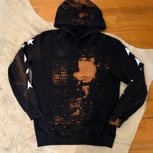 Golden goose bleach dyed hoodie